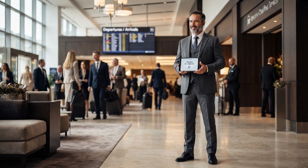 Executive Business Travel and Premium Car Services: A Comprehensive Guide to Corporate Transportation, Rental Strategies, and Fleet Management Professional chauffeur providing premium corporate transportation and airport transfer